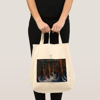 Tote Bag Journey begins - fantasy forest landscape art