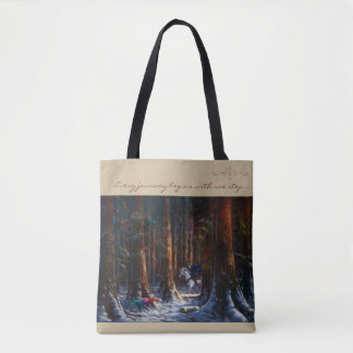 Tote Bag Journey begins - fantasy forest landscape art