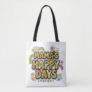 Tote Bag Jours heureux de maman PNG - Visage souriant groov