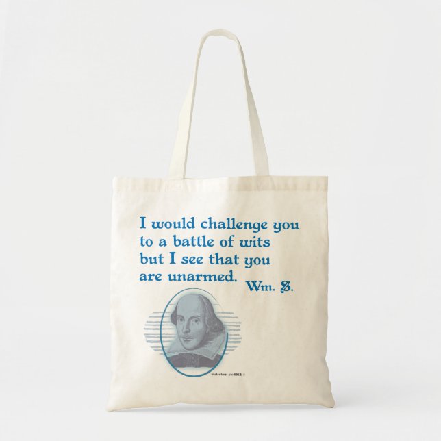 Tote Bag Joute d'esprit de Shakespeare (Devant)
