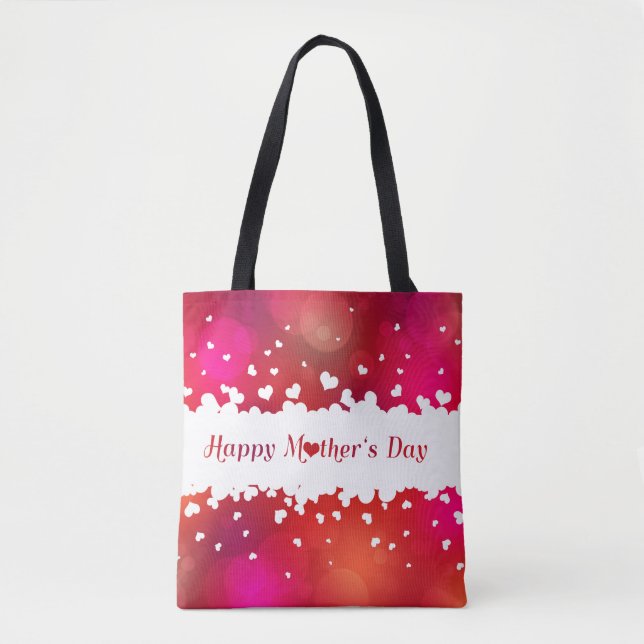 Tote Bag Jovely Happy Mother's Day Hearts (Devant)