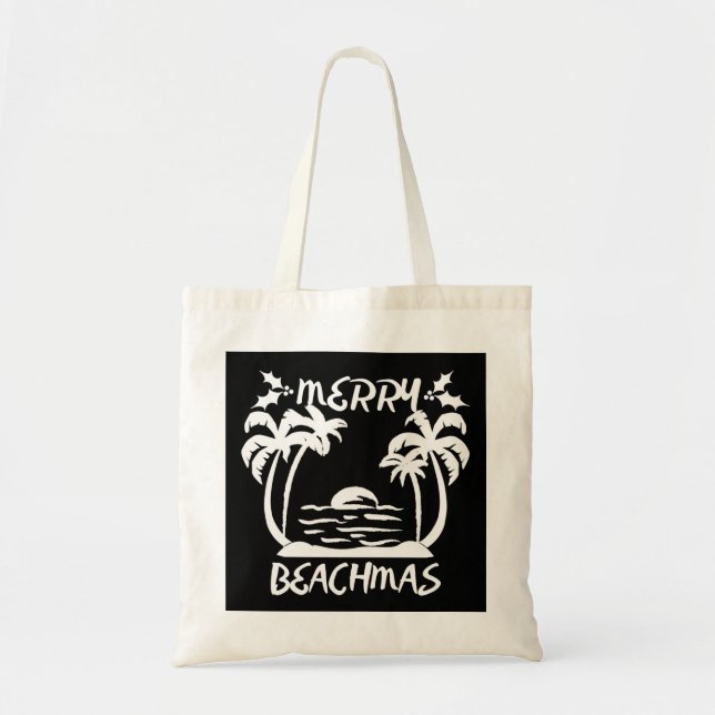 Tote Bag Joyeuse Beachmas Noël en juillet (Devant)
