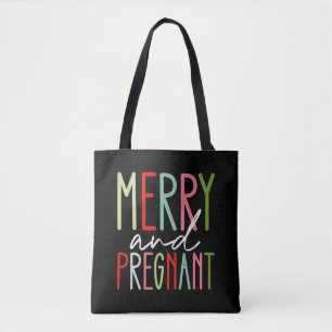 Tote Bag Joyeuse et enceinte Noël Maman Grossesse