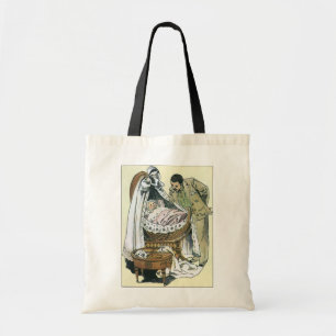 Tote Bag Joyeuse Fête des Pères Vintage, Couffin de bébé vi