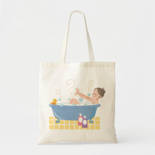 Tote Bag Joyeuse fête des Spas à la maison - femme dans l