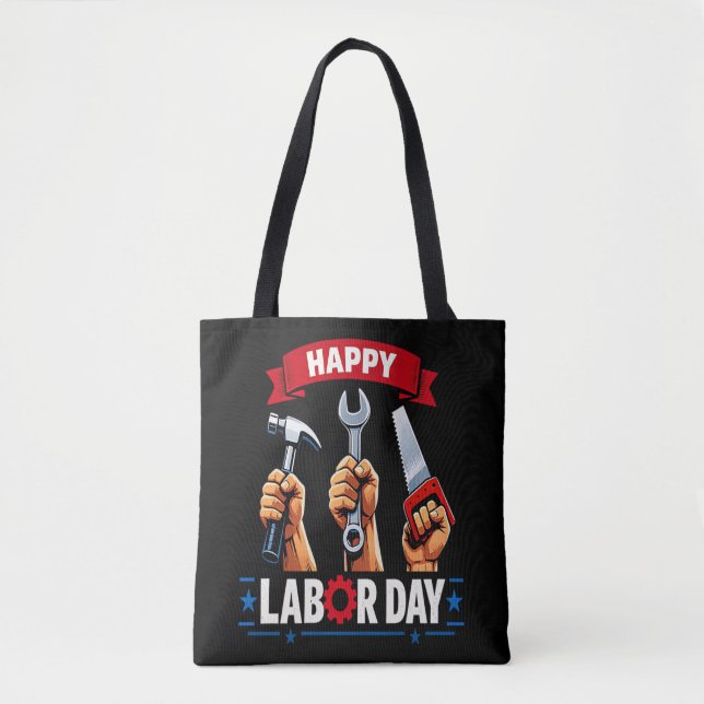 Tote Bag Joyeuse fête du travail (Devant)