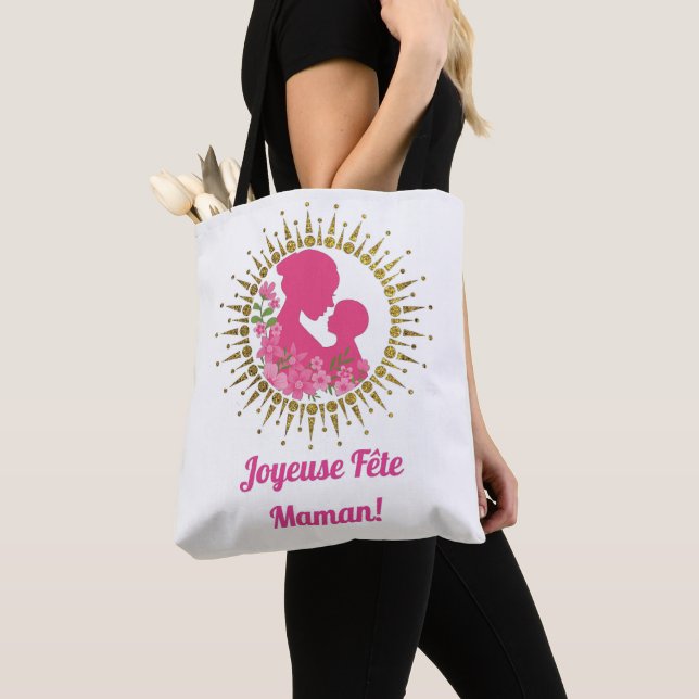 Tote Bag Joyeuse Fête Maman  (De près)