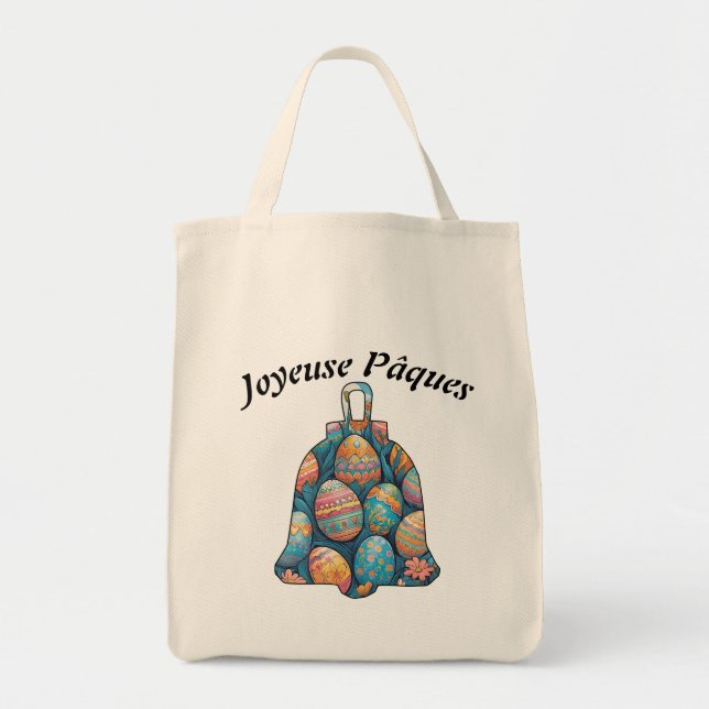 Tote Bag Joyeuse Pâques (Devant)