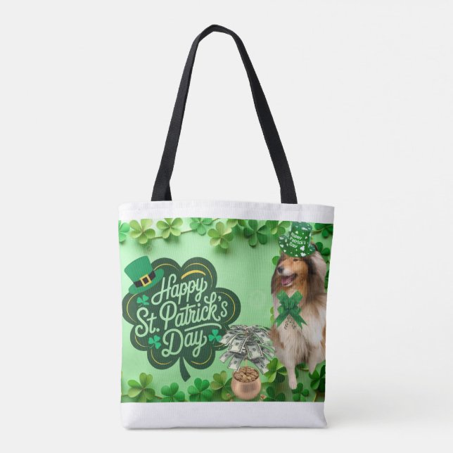 Tote Bag Joyeuse Saint-Patrick avec notre Helena (Dos)