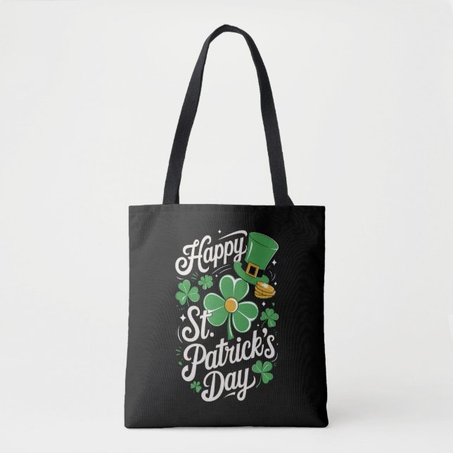 Tote Bag Joyeuse Saint-Patrick Patrimoine Irlandais St Patt (Devant)