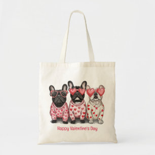 Tote Bag Joyeuse Saint-Valentin Bouledogue Français