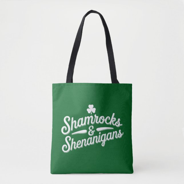 Tote Bag Joyeuse St Patrick Chance Trèfle&Shenanigans (Devant)