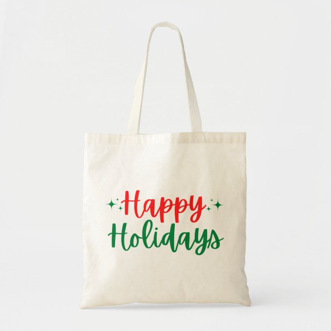 Tote Bag Joyeuses fêtes (Devant)