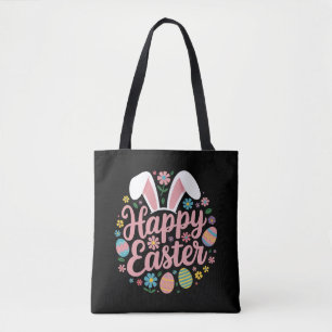 Tote Bag Joyeuses Pâques oeuf lapin