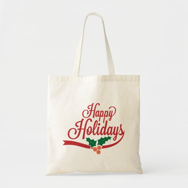 Tote Bag Joyeuses vacances Fourre-tout (Devant)
