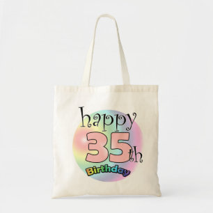 Tote Bag Joyeux 35e Anniversaire (roze)