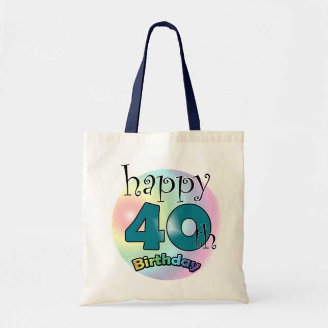Tote Bag Joyeux 40e anniversaire (Devant)