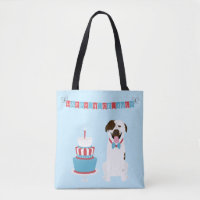 Joyeux 4 Juillet Chien Rouge Blanc Bleu