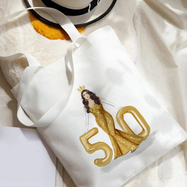 Tote Bag joyeux 50e anniversaire (Créateur téléchargé)