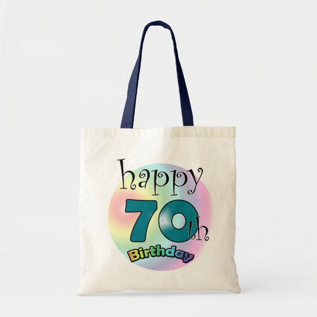 Tote Bag Joyeux 70e anniversaire (Devant)
