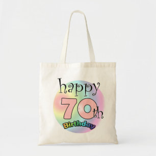 Tote Bag Joyeux 70e anniversaire (roze)
