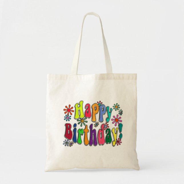 Tote Bag Joyeux anniversaire (Devant)