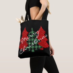 Tote Bag Joyeux arbres de Noël