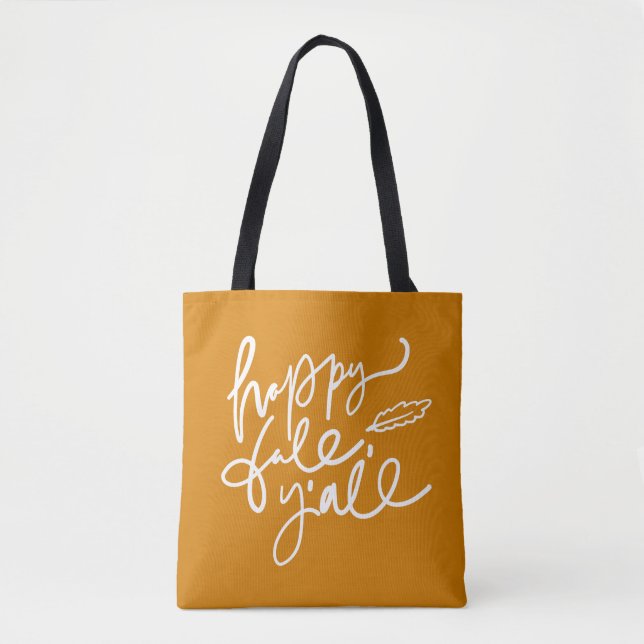 Tote Bag Joyeux automne Y'all (Devant)