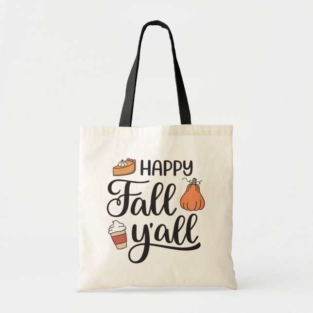 Tote Bag Joyeux automne Y'all (Devant)