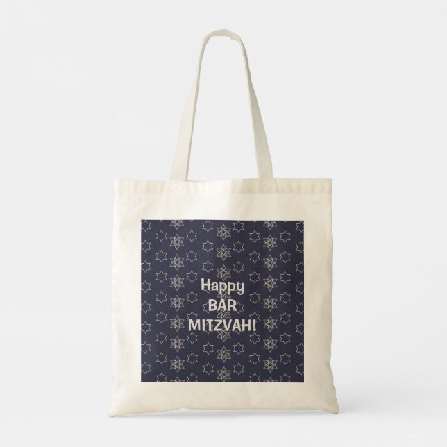 Tote Bag Joyeux Bar Mitzvah ! (Dos)