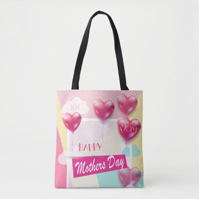 Tote Bag Joyeux cadeau de la fête des mères (Devant)
