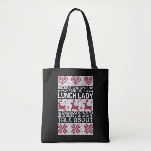 Tote Bag Joyeux Déjeuner de Noël Dame Tout Le Monde Parle D
