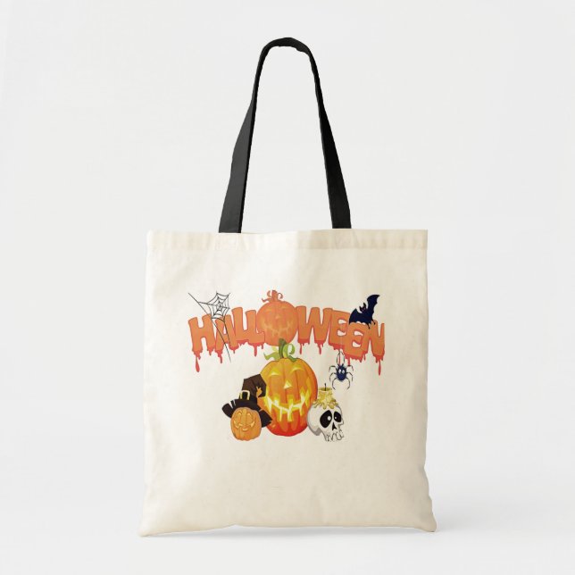 Tote Bag Joyeux Halloween (Devant)