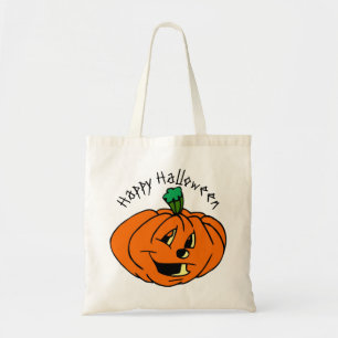 Tote Bag Joyeux Halloween, Amical, Citrouille Jack-o'Lanter