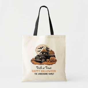 Tote Bag Joyeux Halloween de marque ou de traitement de scr