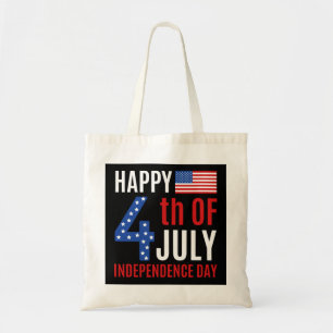 Tote Bag Joyeux Jour de l'Indépendance 4 juillet