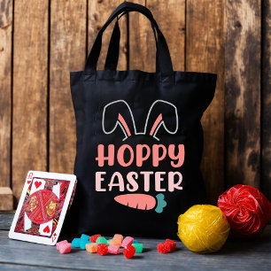 Tote Bag Joyeux jour de Pâques - Drôle lapin mignonne