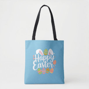 Tote Bag Joyeux Joyeux Jour de lapin lapin de Pâques