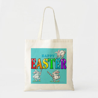 Tote Bag Joyeux lapins de Pâques