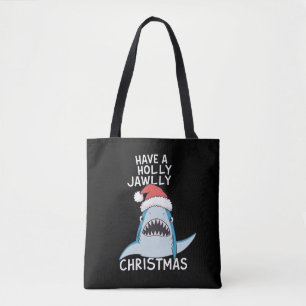 Tote Bag Joyeux Noël à mâchoire sainte Film Sarcasme Mâchoi