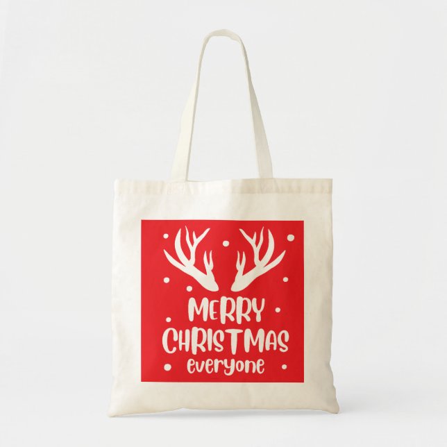 Tote Bag Joyeux Noël à tous (Devant)
