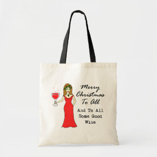 Tote Bag Joyeux Noël à tous et à du tout bon vin