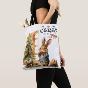 Tote Bag Joyeux Noël 'C'est la saison pour être Jolly