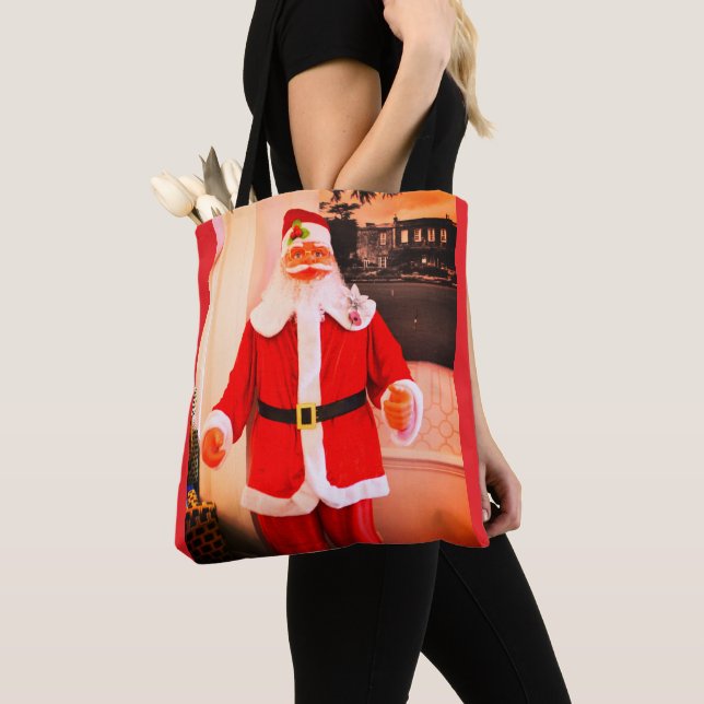 Tote Bag Joyeux Noël de Père Noël (De près)
