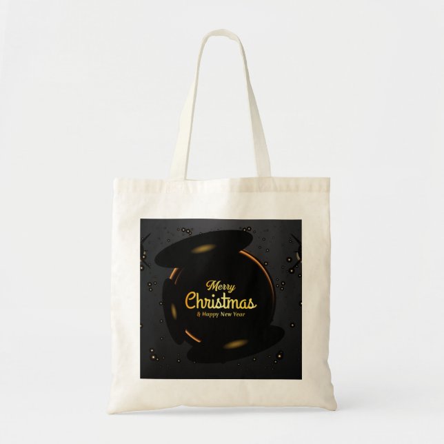 Tote Bag Joyeux Noël décoratif personnalisé (Devant)