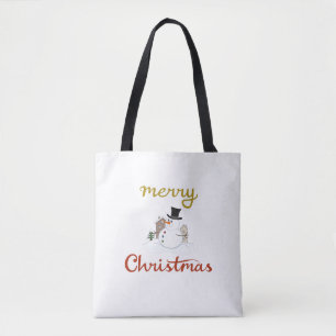 Tote Bag Joyeux Noël+Design Snowman