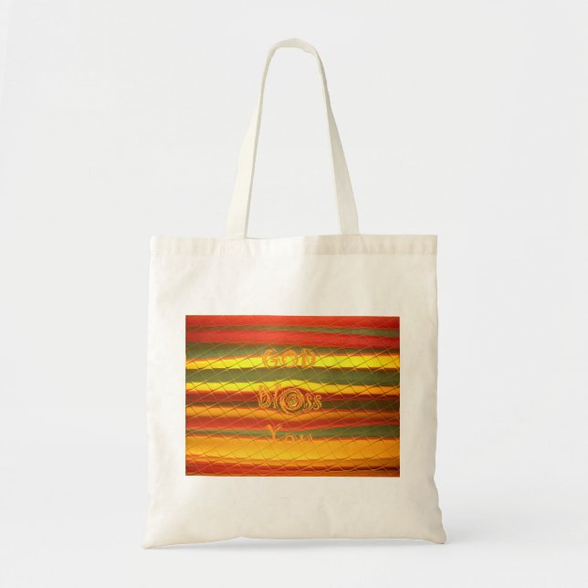 Tote Bag Joyeux Noël Dieu Béni Vous Couleurs Design (Devant)