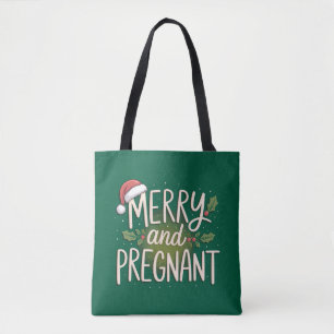 Tote Bag Joyeux Noël enceinte annonce de grossesse