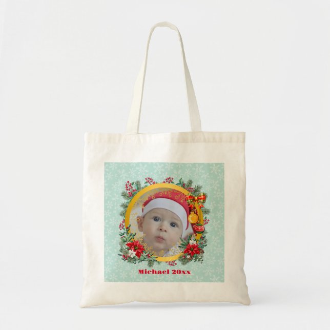 Tote Bag Joyeux Noël et Joyeux Nouvel An par amour (Devant)