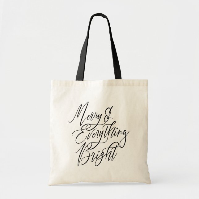 Tote Bag Joyeux Noël et Tout Éclatant (Devant)